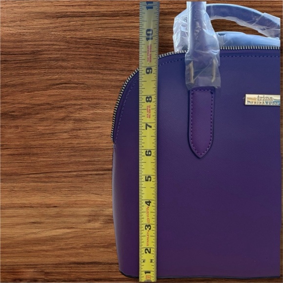 Trina Turk Plum Wildflower Crossbody Tote With  Straps and Card Holder NWT - Picture 12 of 13